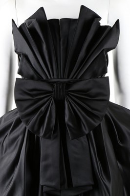 Lot 201 - A Thierry Mugler black satin cocktail dress,...