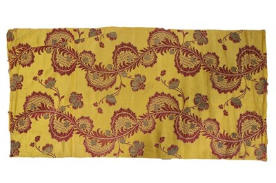 Lot 421 - Seven lengths of brocaded silk, French and...