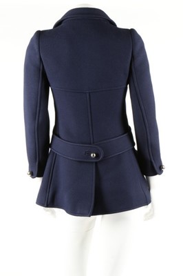 Lot 203 - A Courreges navy wool jacket, late 1960s,...