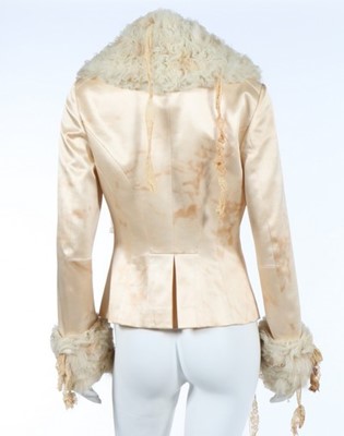 Lot 204 - A John Galliano ivory satin and tousled tulle...