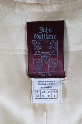 Lot 204 - A John Galliano ivory satin and tousled tulle...