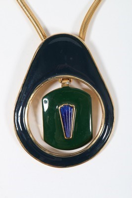 Lot 205 - A Pierre Cardin enamelled necklace, late 1960s,...