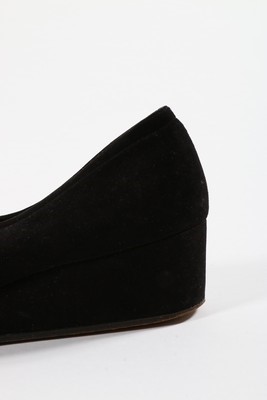 Lot 207 - Two pairs of shoes, comprising mid 1940s black...