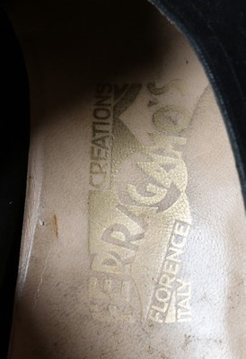 Lot 207 - Two pairs of shoes, comprising mid 1940s black...