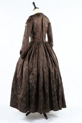Lot 208 - A tartan taffeta gown with day and evening...