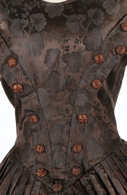 Lot 208 - A tartan taffeta gown with day and evening...