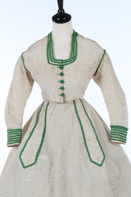 Lot 210 - A pale blue silk gown with day and evening...