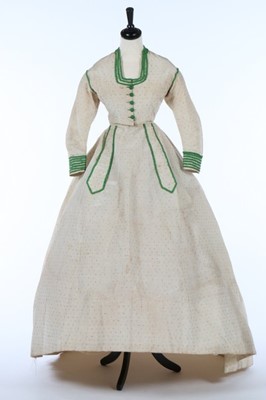 Lot 210 - A pale blue silk gown with day and evening...