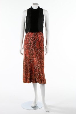 Lot 217 - Four 1930s dresses, including Jeanne Lanvin...