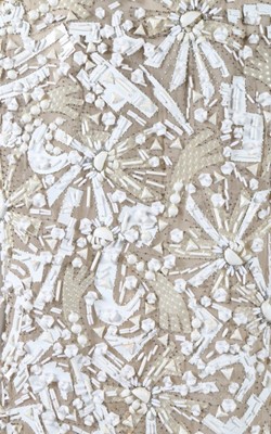 Lot 219 - An Alberto Fabiani couture black wool crepe...