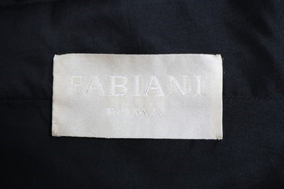 Lot 219 - An Alberto Fabiani couture black wool crepe...