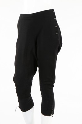Lot 228 - A steel-grey wool riding habit, comprising:...