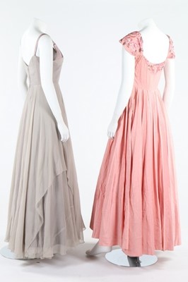 Lot 235 - A Dior London black velvet evening coat, late...