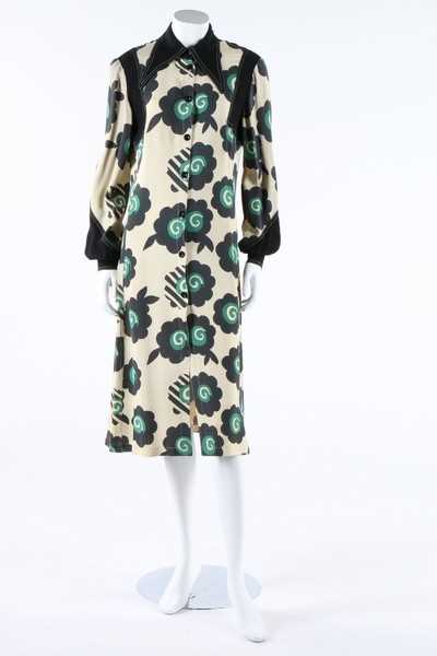 Lot 236 - An Ossie Clark/Celia Birtwell floral moss...