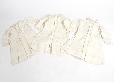 Lot 245 - A sage green velvet `visite', circa 1885, with...