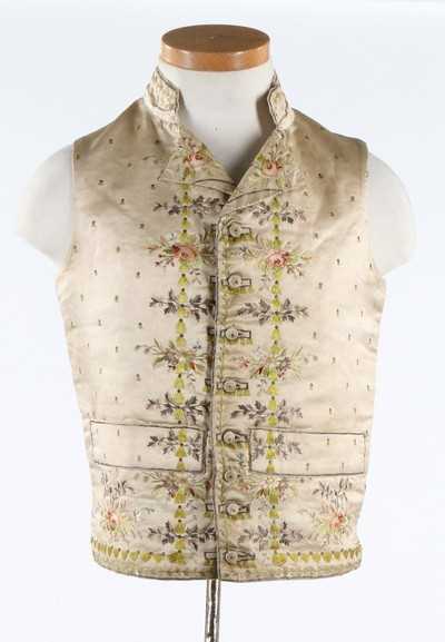 Lot 247 - A gentleman's embroidered waistcoat, circa...