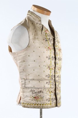 Lot 247 - A gentleman's embroidered waistcoat, circa...