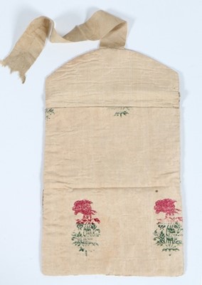Lot 248 - An embroidered love token wallet, French, late...