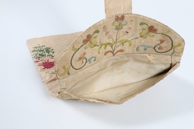 Lot 248 - An embroidered love token wallet, French, late...