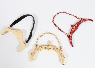 Lot 252 - Six evening purses, 1920s-30s, with decorative...