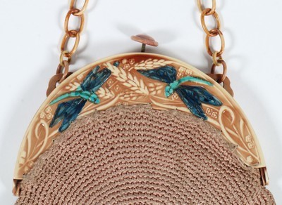 Lot 252 - Six evening purses, 1920s-30s, with decorative...