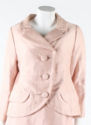 Lot 257 - A Christian Dior London pale pink silk...