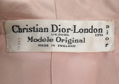 Lot 257 - A Christian Dior London pale pink silk...