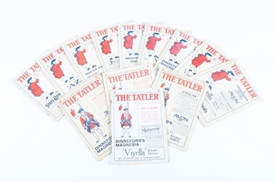 Lot 258 - The Tatler magazine, 1918-22, thirteen issues...