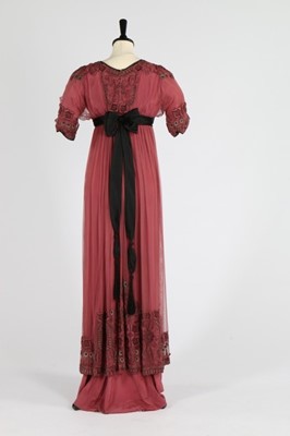 Lot 263 - A Madame Arnaud of Chambery rose pink silk...