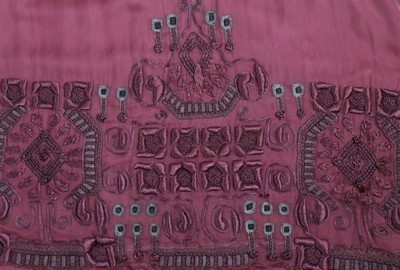 Lot 263 - A Madame Arnaud of Chambery rose pink silk...