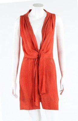 Lot 267 - A black satin dinner dress, circa 1925,...