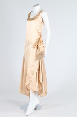 Lot 268 - A velvet bridal/presentation gown, early 1920s,...