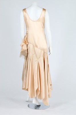 Lot 268 - A velvet bridal/presentation gown, early 1920s,...