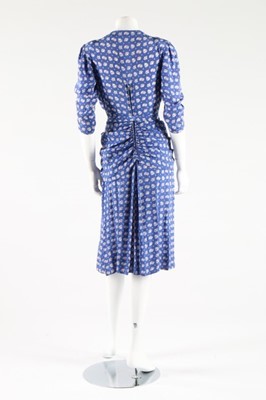 Lot 274 - A Gaston couture black crepe dinner dress,...