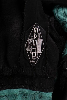 Lot 274 - A Gaston couture black crepe dinner dress,...