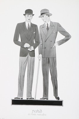 Lot 279 - Menswear fashion magazines and illustrated...