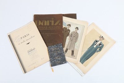 Lot 279 - Menswear fashion magazines and illustrated...