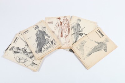 Lot 279 - Menswear fashion magazines and illustrated...