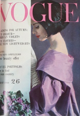 Lot 282 - British Vogue, 1960, complete run bound in two...