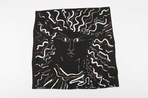 Lot 288 - An Ascher art square - Jean Cocteau 'Visage',...