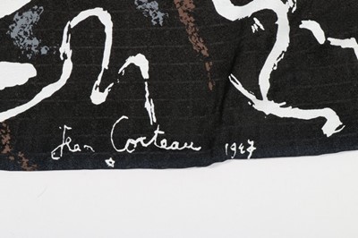 Lot 288 - An Ascher art square - Jean Cocteau 'Visage',...