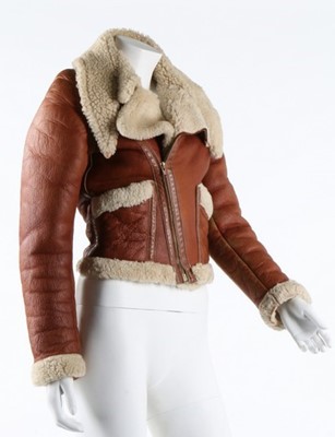 Lot 322 - A Vivienne Westwood tan sheepskin aviator...