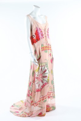 Lot 60 - An Emilio Pucci printed silk and pink lace...