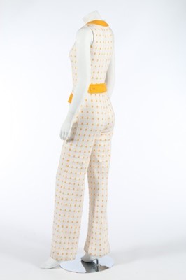 Lot 20 - A Courreges Hyperbole knitted jump-suit, mid...