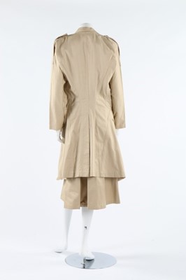 Lot 373 - A Yohji Yamamoto olive-green tweed tailcoat,...