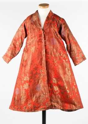 Lot 458 - A woman's coat of Russian brocade, Bukharan,...
