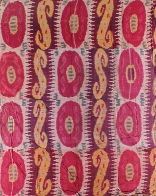 Lot 322 - Three ikat wall hangings/panels, Uzbek, circa...