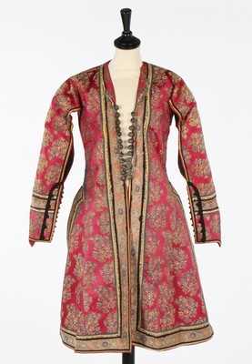 Lot 437 - A jacket of Persian brocaded satin, 19th...