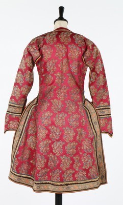 Lot 437 - A jacket of Persian brocaded satin, 19th...