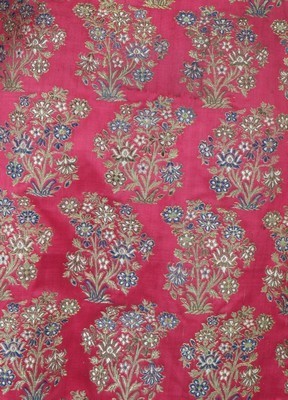 Lot 437 - A jacket of Persian brocaded satin, 19th...